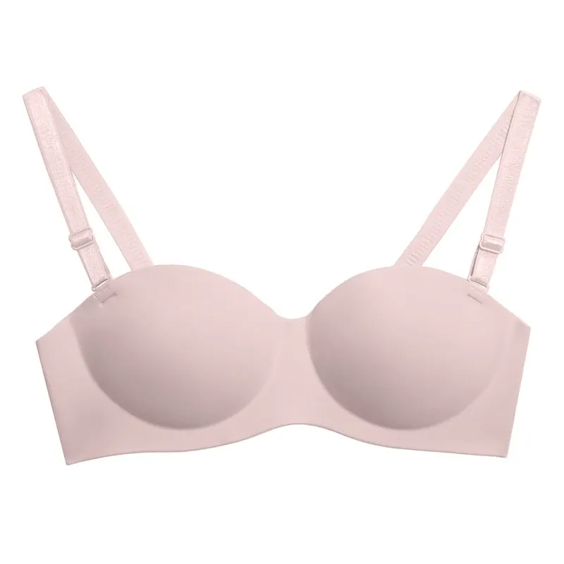 Seamless Push Up Bra Women Brassiere Sexy Underwear Wirefree Bralette Female Lingerie Intimates Bras Macaroon Solid Color