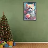 Diamond Painting-DIY Full Round Drill Flower Cat(40*60CM）