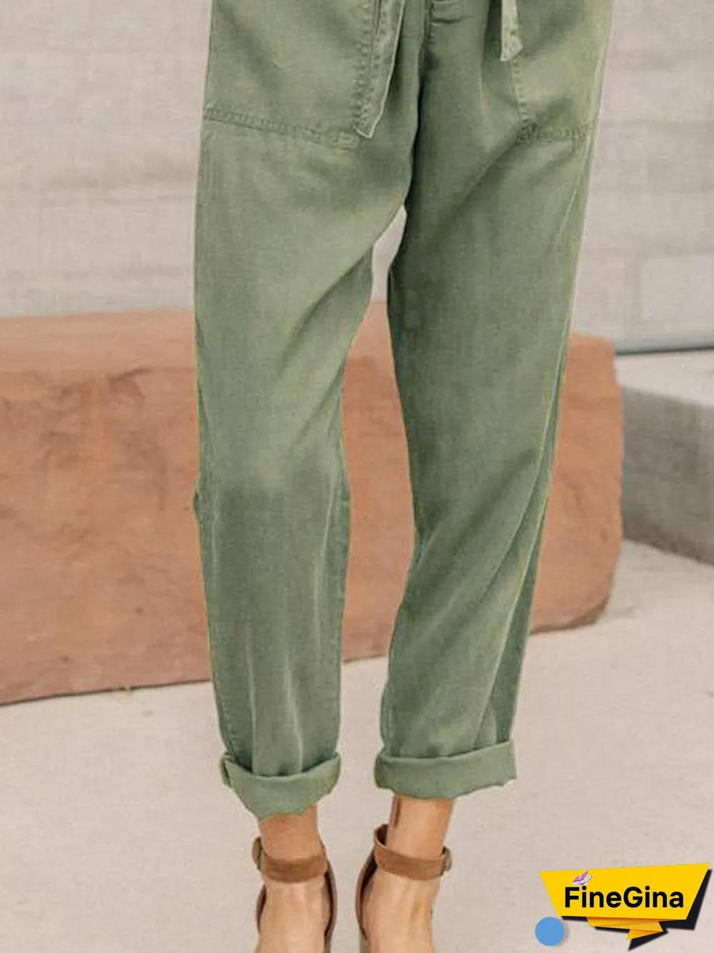 Casual Plain Pants