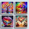 (Multi-Style) Colorful Flowers Tree-11CT Stamped Cross Stitch 45*45cm