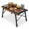[US Local Warehouse] Aluminum Folding IGT Camping Table with Carry Bag for Patio BBQ Backyard Picnic