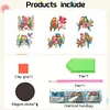 6Pcs Parrot Diamond Painting Fridge Magnet DIY Diamond Fridge Stickers