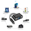 Car Cigarette Lighter Socket PD 22W Car Charger Adapter 2 Socket Digital Display
