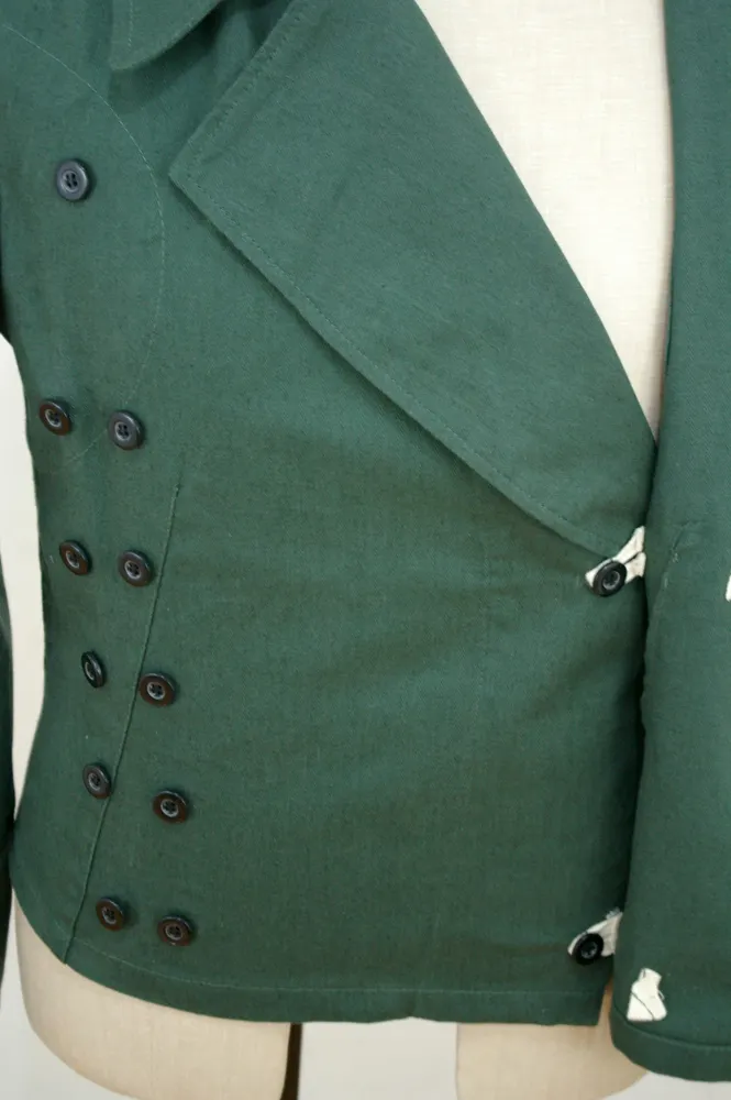   Wehrmacht German Panzer Summer HBT Reed Green Wrap Jacket Type I German-Uniform