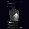 15 Heating Zones Electric Heated Vest with Light USB Thermal Waistcoat Clothes