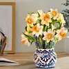 3D Paper Pop Up Flower Bouquet Greeting Card Postcard(Narcissus)