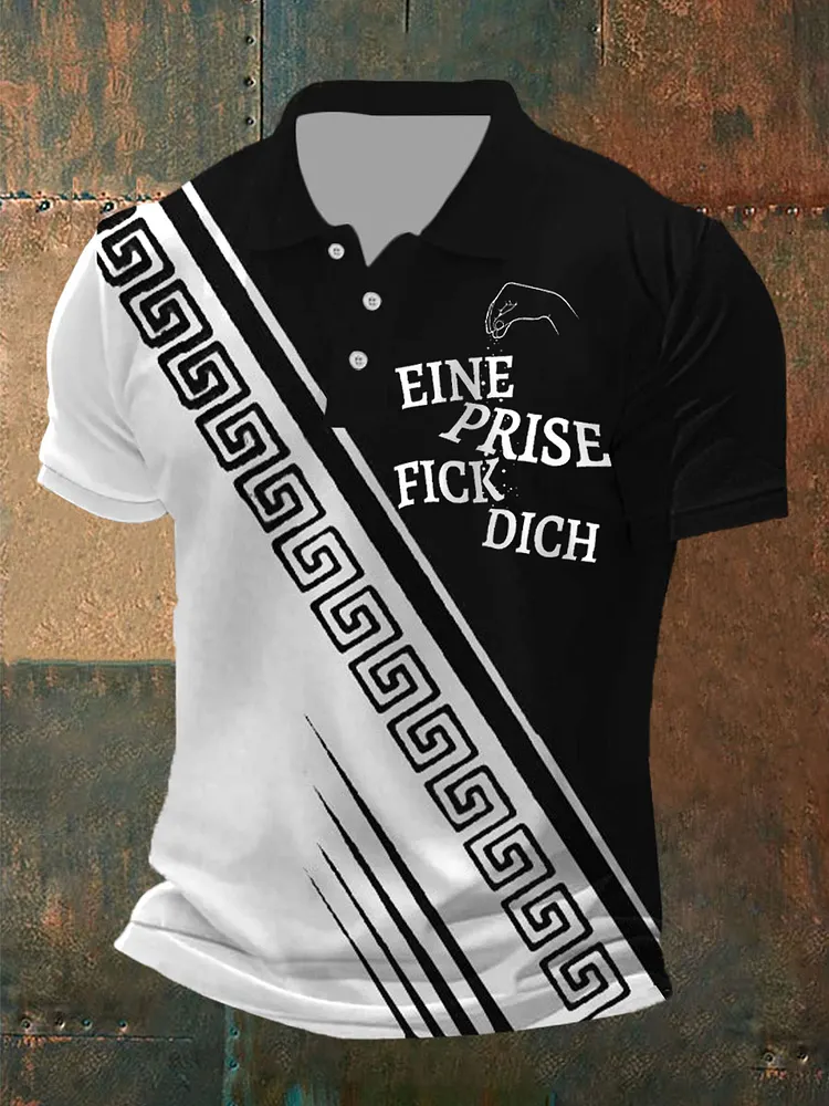Herren Ein Prise Fick Dich Kurzarm-Hemd und Shortss hirt