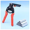 M-type nail ring pliers set, including 3000 M-type clips, suitable for animal cage fence fastening, interior decoration installation