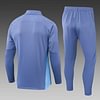 Joyfball 2024/2025 Manchester City Half-Pull Training Suit Grey Jersey 1:1 Thai Quality Set