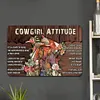 Cowgirl Attitude - Vintage Metal Signs - 20*30cm/30*40cm - Western