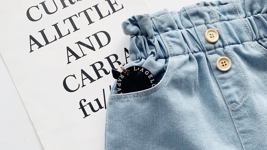2020 Baby Summer Clothing Infant Kids 6M-5T Infant Kids Baby Girls Shorts Jeans High Waist Eastic Band Solid Ripped Hip-huggers