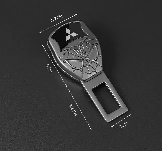 Car zinc alloy electroplated seat belt extension buckle