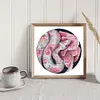 Partial Embroidery DIY Snake Flower Pattern Stamped 11CT Cross Stitch Kits