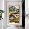 (US Local)Countryside - Flower Special Shaped Diamond Painting Kit(85*45cm)