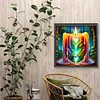 Diamond Painting-DIY Full Round Drill Forest Candle