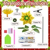 8pcs Flower Shape DIY Diamond Painting 3D Composite XMAS Floral Decorative Set