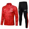 Joyfball 2024/2025 Napoli Long Zipped Jacket Red Soccer Jersey 1:1 Thai Quality 