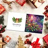 6PCS DIY Greeting Card Special shaped Diamond Painting Christmas Postcards