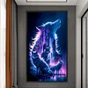 (US Local)Wolf -11CT Stamped Cross Stitch Kit(40x70cm)