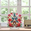 Acrylic Special Shape Flower Hourglass Table Top Diamond Painting Ornament Kits