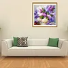 Lavender Vase - Full Round Diamond Painting  30x30cm