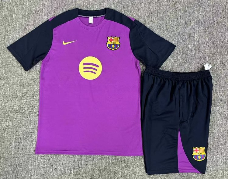25-26 season children's version of Barcelona purple jersey
