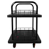 [US Local Warehouse] 2 Shelf Heavy Duty Rolling Utility Cart 880lbs Capacity Serving Cart with Wheels