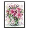 Rose And Lavender-14CT Stamped Cross Stitch 29*35cm/11.42*13.78in