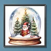 5D DIY Full Round Drill Diamond Painting Santa Claus Crystal Ball Home Decor