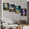 (US Local)4Pack Seaside View-Full Round Diamond Painting(30x40cm)