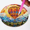 4Pcs Diamond Painting Placemat Hot Air Balloon and Mountain Art Craft Supplies