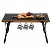 [US Local Warehouse] Aluminum Folding IGT Camping Table with Carry Bag for Patio BBQ Backyard Picnic