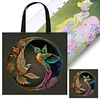 Hummingbird - 11CT DIY Stamped Cross Stitch Shopping Bag 40*40cm/15.75*15.75in