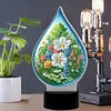 DIY 5D Diamond Painting Acrylic Water Drop Flower Night Light Lamp Home Decoration Ornament Gift Kit