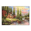 (Big Size)Riverside Cottage-Stamped Cross Stitch 11CT 43*60cm/16.93*23.62in