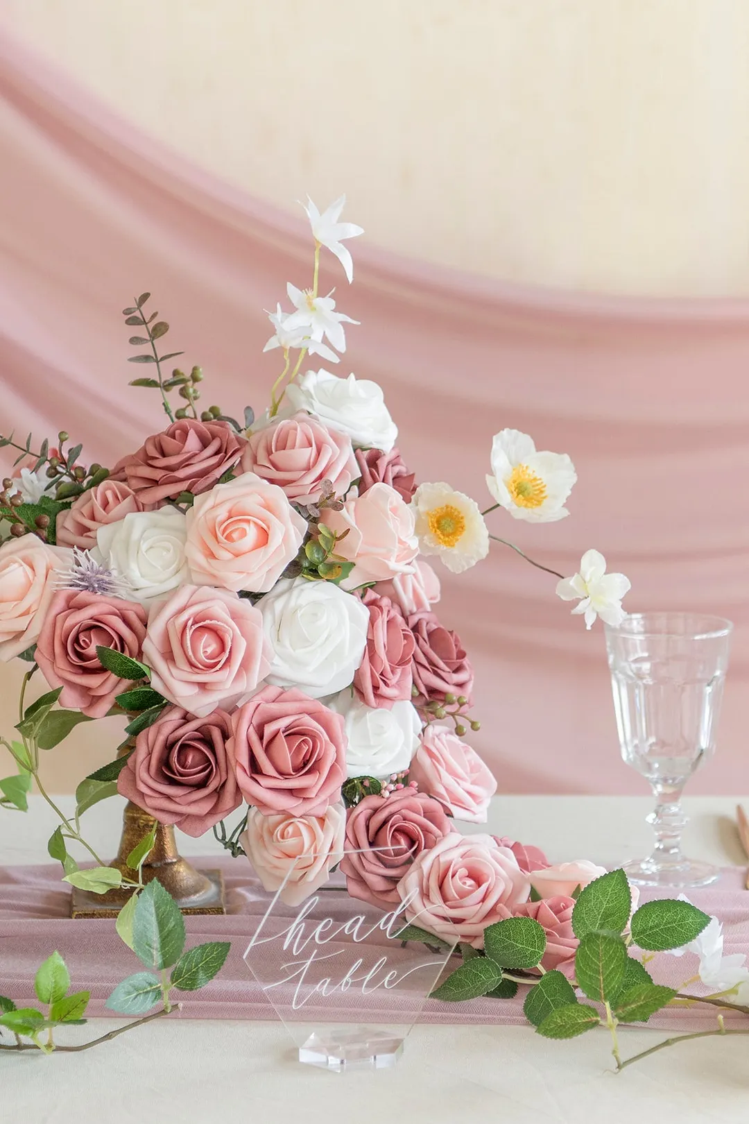 3" Foam Rose with Stem - 56 Colors