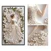 Diamond Painting-DIY Crystal Rhinestone White Dress Fairy(40x70cm)