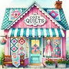 Sewing House-14CT Stamped Cross Stitch 40*40cm/15.75*15.75in