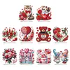 Acrylic Special Shaped Romantic Valentines Day Desktop Diamond Art Kits for Home