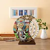 Diamond Painting Wooden Elephant Moon Perpetual Calendar