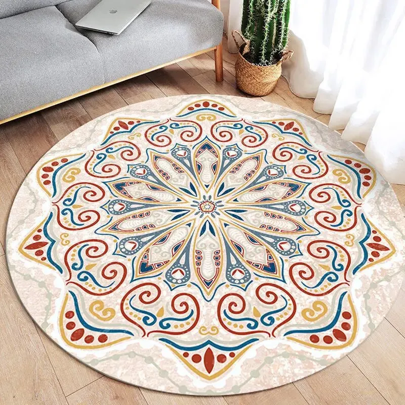 Athvotar Round Carpets Modern Living Room Sofa Coffee Table Rug Simplicity Decoration Bedroom Carpet Kitchen Bathroom Non-slip Rugs