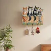 (US Local)Wooden Cat Diamond Art Hanging Hook Rail Diamond Painting Art Craft Wall Hooks