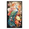 (US Local)Peacock Peony-16CT Stamped Cross Stitch Kit(73x119cm)