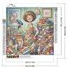 (US Local)Sewing 5D DIY Full Round Drill Big Size Diamond Painting Craft Home Decor 50x50cm