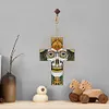 Diamond painting Wooden Pendant - Cross