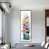 (Big Size) Stack Of Books With Flowers - 11CT Stamped Cross Stitch 30*80cm/11.81*31.5in