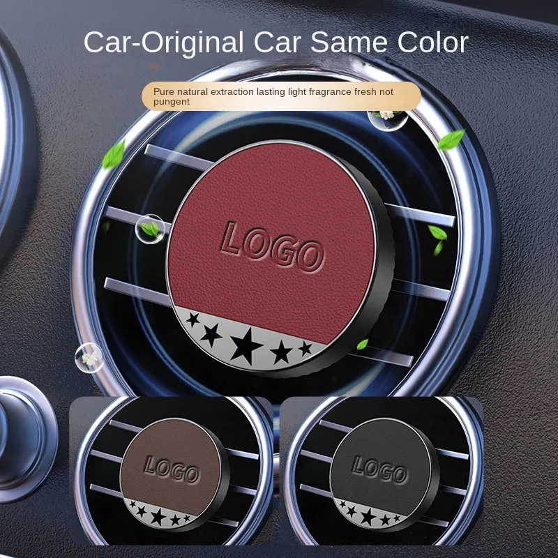 Car air vent premium leather aromatherapy box (2PCS)