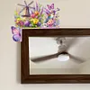 Windmills Flowers Birds 5D DIY Wooden Diamond Painting Door Topper (Left)