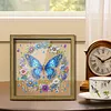 Diamond Painting Wooden Double-Sided Butterfly Ornaments Kit with Photo Frame Desktop