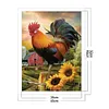 Golden Rooster Independence - 11CT Stamped Cross Stitch - 40*50cm - Animal